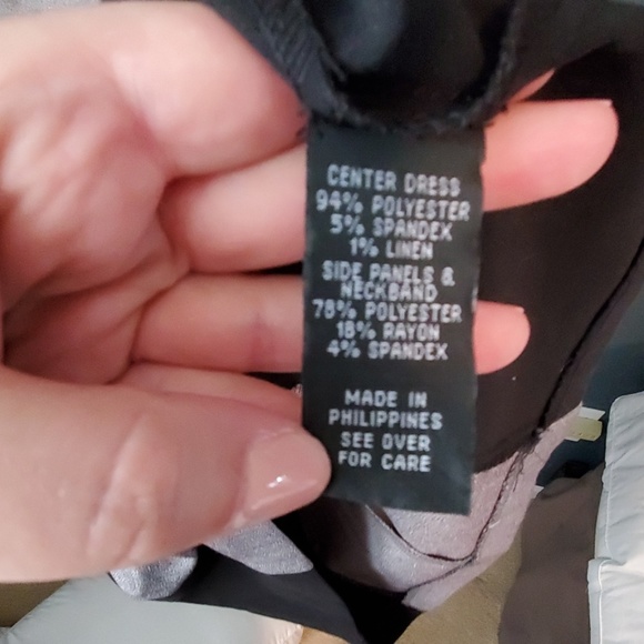 EUC gray and black dress - Picture 6 of 6